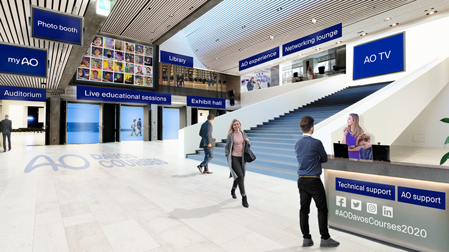 Davos Courses virtual lobby